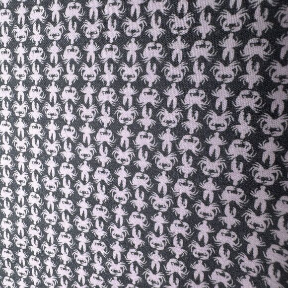 Brooklyn Brigade Shirt Mens Medium Gray Pink Crab Print Cotton Nautical Coastal - Picture 8 of 16